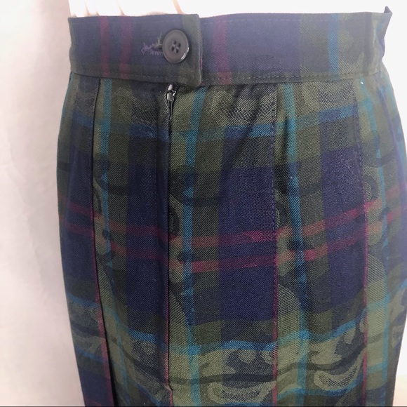 PENDLETON VINTAGE CLASSIC PLEATED WOOL SKIRT - Picture 7 of 14